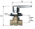 Chrome Concealed / Built In Lever Valve 3/4 inch - 58000021