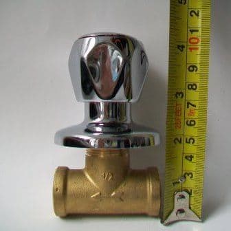 Chrome Concealed Built In Modern Stop Cock 1/2 - 58000018