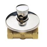 Chrome Concealed Lockshield Built In Stop Cock 1/2 - 58000017