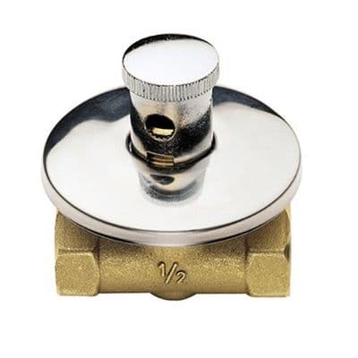 Chrome Concealed Lockshield Built In Stop Cock 1/2 - 58000017