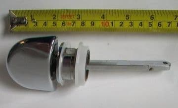 Chrome Domed Side Flush Toilet Cistern Lever - 08000446