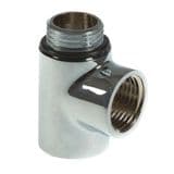 Chrome Dual Fuel Heated Towel Rail Tee Piece - 32000602