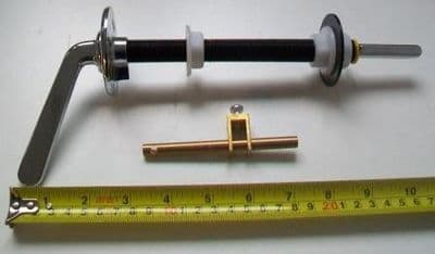 Chrome Duct / Concealed Toilet Cistern Lever 22cm - 08000451