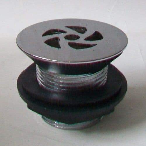 Chrome Flush Grated Urinal / Shower Waste 1.1/4 Short Tail - 74000633