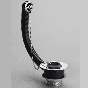 Chrome Kitchen Sink Waste and Overflow Backnut Type - 74000110