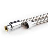 Chrome Large Bore Shower Hose Small Nut 1.5M - 50600257