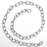 Chrome Long Soldered Link Bath Sink Chain - 74000081