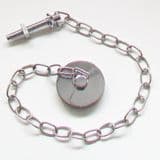 Chrome Metal Basin Plug and Chain - 74000442