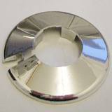 Chrome Plastic 28mm Pipe Wall Flange Collar - 30000392