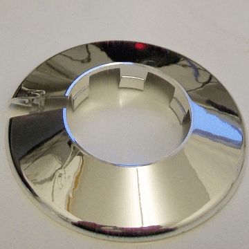 Chrome Plastic 42mm Wall Flange Pipe Collar / Shroud - 30000388