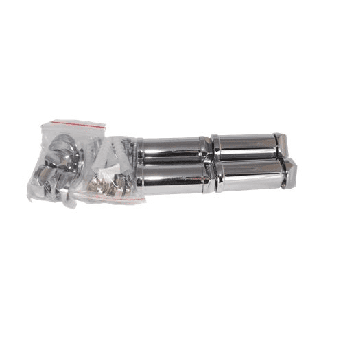 Chrome Plastic Adjustable Towel Rail Brackets - 32000232