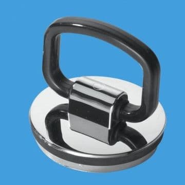Chrome Plastic D Ring Basin Plug with Handle -74000304