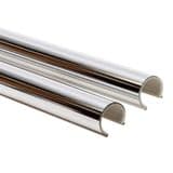 Chrome Plastic Pipe Cover Shrouds 200mm - 10 Pack - 54015224