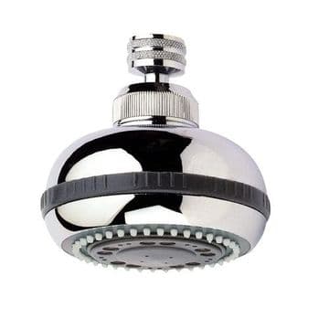 Chrome Plastic Swivel Shower Head 5 Function - 50000013