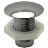 Chrome Plastic Toilet Cistern Hole Stopper - 08001401