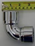 Chrome Plated Brass Basin Waste Bend 90° 35mm - 40005065