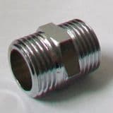 Chrome Plated Brass Male Nipple 1/2 inch BSP - 25940100