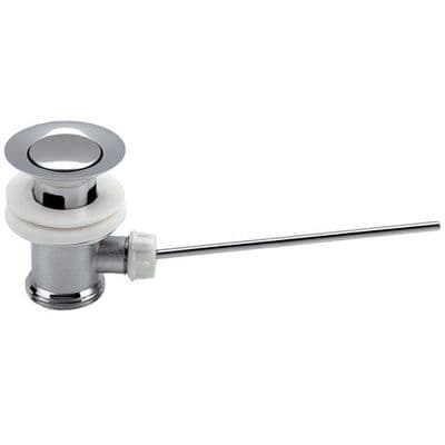 Chrome Pop-Up Bathroom Basin - Bidet Waste with Rod