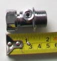 Chrome Radiator Valve Isolation Union Tails Pair 1/2 inch - 07000109