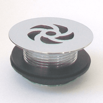 Chrome Short Tail 73mm Flange Flush Grated Waste 1.1/2 - 74000440