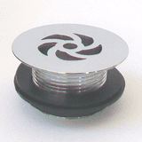 Chrome Short Tail 73mm Flange Flush Grated Waste 1.1/2 - 74000440