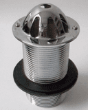 Chrome / Stainless Steel Domed 1.1/4 inch Urinal Waste - 74000905