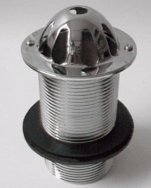 Chrome / Stainless Steel Domed 1.1/4 inch Urinal Waste - 74000905