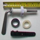Chrome Toilet Cistern Lever for Curved Cisterns - 08000419