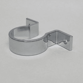 Chrome Wall Bracket Pipe Clip for 32mm Basin Waste - 68000001