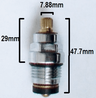 Chrome Washer Tap  Works Valve for Basins and Sinks - 62003351