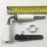 Classic Chrome and White Toilet Cistern Lever - 08000417