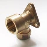Compression Bib Tap Wall Back Plate Elbow 15mm - 2458150X