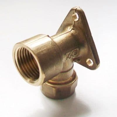 Compression Bib Tap Wall Back Plate Elbow 15mm - 2458150X