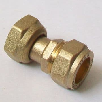 Compression Straight 15mm x 1/2 Swivel Tap Connector - 24431500