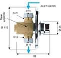 Concealed Non Concussive Valve for Overhead Showers - 50000019