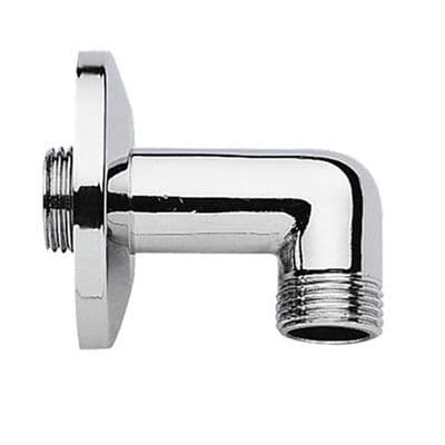 Concealed Shower Outlet Wall Plate Elbow Chrome