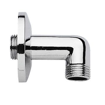 Concealed Shower Outlet Wall Plate Elbow Chrome - 74000245