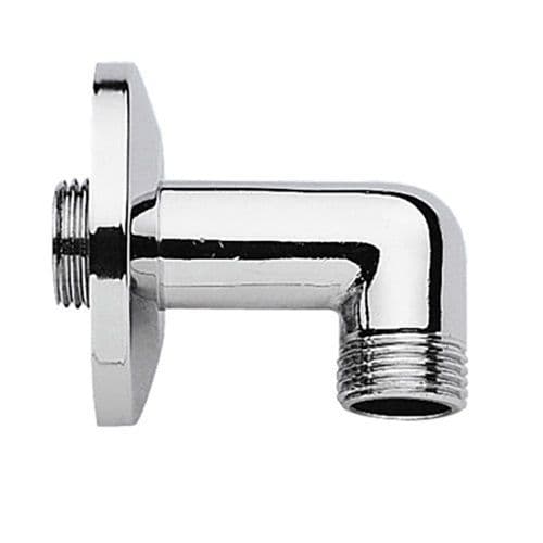 Concealed Shower Outlet Wall Plate Elbow Chrome