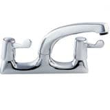 Contract Twin Lever Kitchen Sink Deck Mixer Tap - 58000033