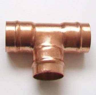Copper Solder Ring 54mm Equal Tee - 28245400