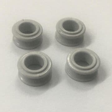Coram Premier Quadrant Door Push On Rollers Grey - 50403365