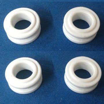 Coram Premier Sliding Door Push On Rollers White - 50403364