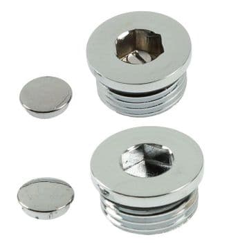 Decorative Chrome Radiator - Towel Rail Bleed Valve Vent - 07000073