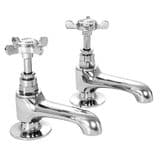 Deva Coronation Traditional Cross Top Bathroom Basin Taps - 58000051