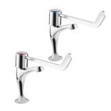 Deva Extended Lever Kitchen Sink Pillar Taps - 58000043
