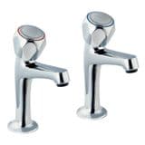 Deva Full Turn High Neck Kitchen Sink Pillar Taps - 58000028