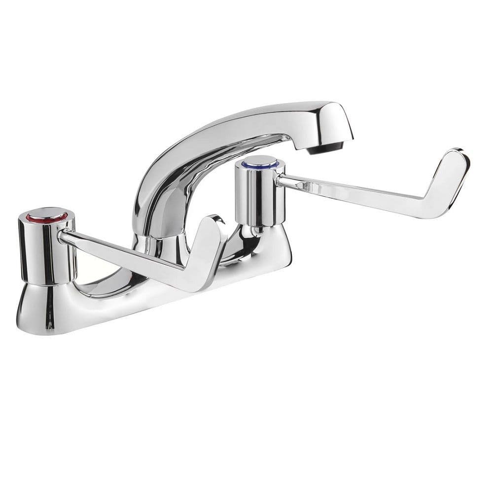Deva Twin Extended Lever Kitchen Sink Deck Mixer Tap 58000044