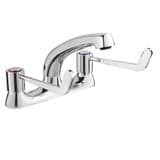 Deva Twin Extended Lever Kitchen Sink Deck Mixer Tap - 58000044