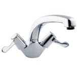 Deva Twin Lever Cast Spout Monobloc Sink Mixer Tap - 58000037