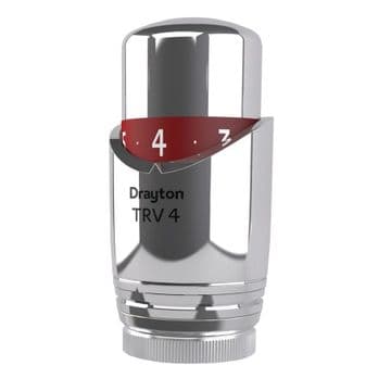 Drayton All Chrome TRV4 Thermostatic Radiator Head - 32000417